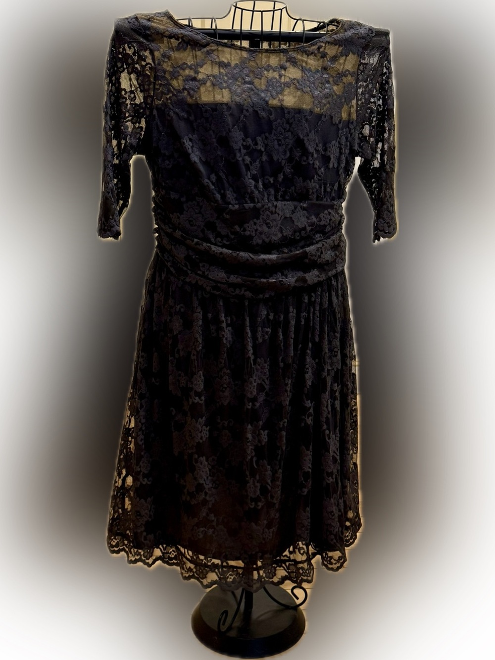 Slate grey Luna Lace Dress - Women